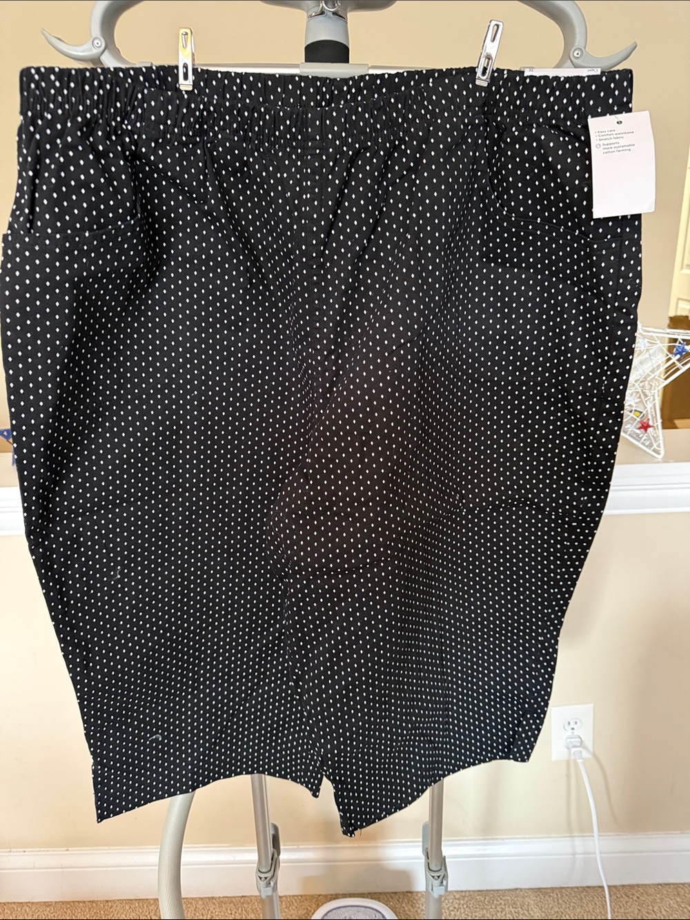 Arrow Black Polka Dot Pencil Skirt